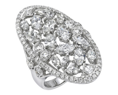 Oval Multi Shaped Diamond Ring