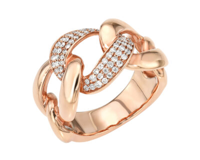 Cuban Link Pave Ring